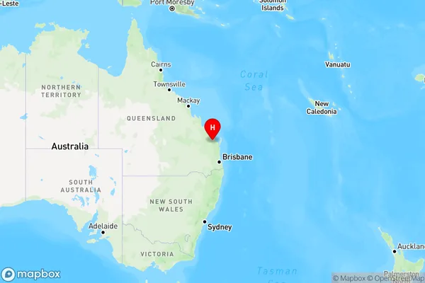 Isis Central,Queensland Region Map