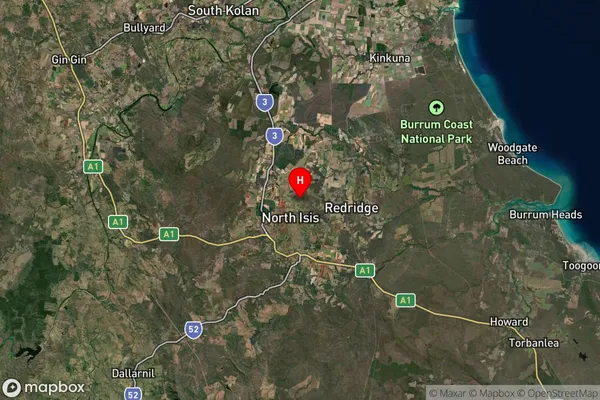 North Isis,Queensland Satellite Map