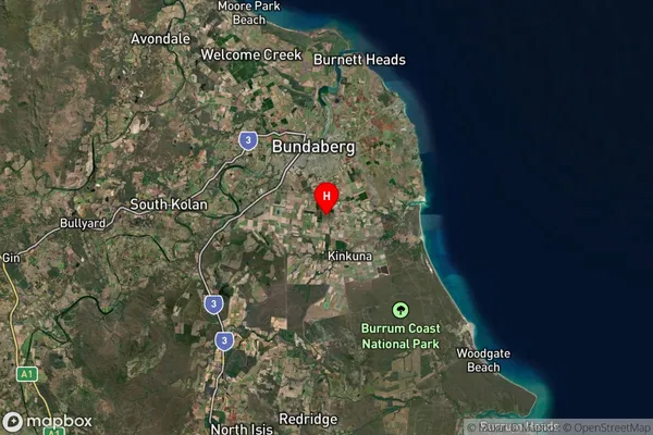 Alloway,Queensland Satellite Map