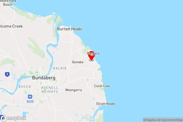 Bargara,Queensland Area Map