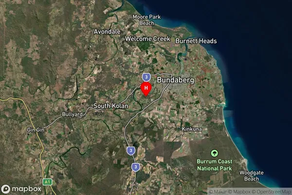 Branyan,Queensland Satellite Map