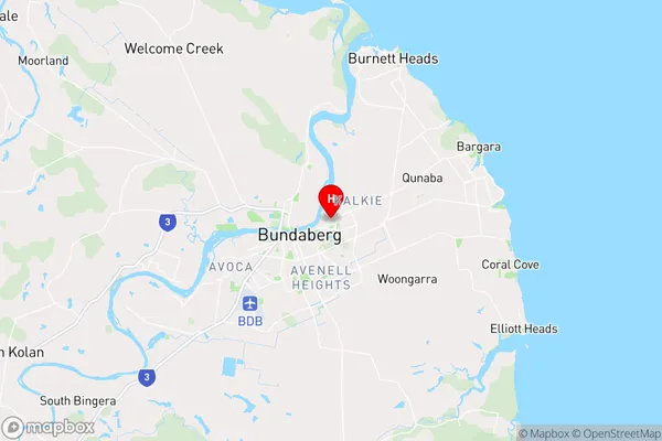 Bundaberg East,Queensland Area Map