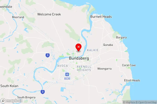 Bundaberg North,Queensland Area Map