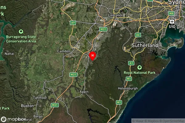 Airds,New South Wales Satellite Map