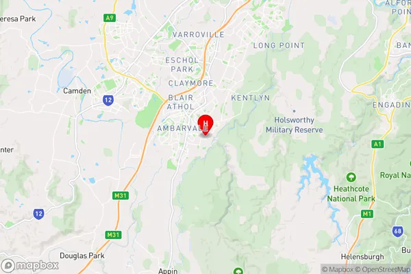 Airds,New South Wales Area Map