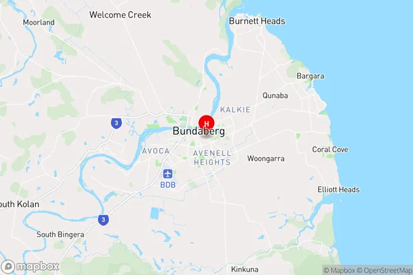 Bundaberg South,Queensland Area Map