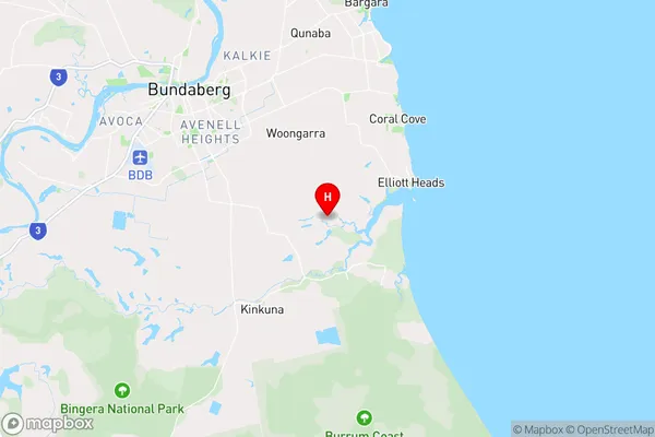 Calavos,Queensland Area Map