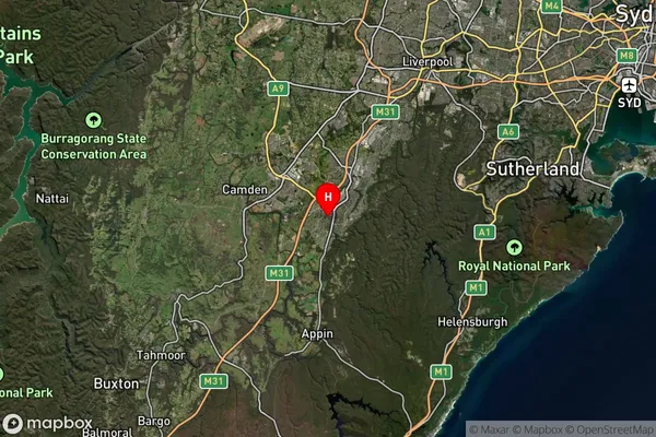 Ambarvale,New South Wales Satellite Map