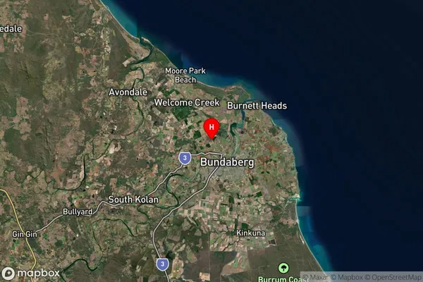 Gooburrum,Queensland Satellite Map