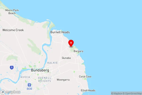 Mon Repos,Queensland Area Map