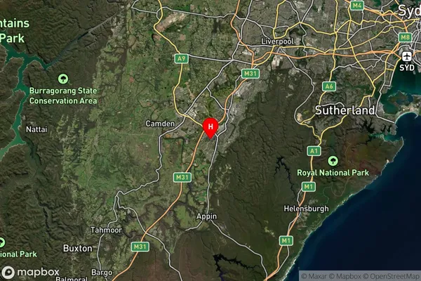 Englorie Park,New South Wales Satellite Map