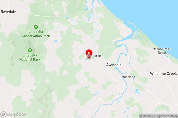 Yandaran,Queensland Area Map