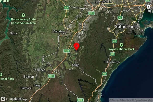 Gilead,New South Wales Satellite Map