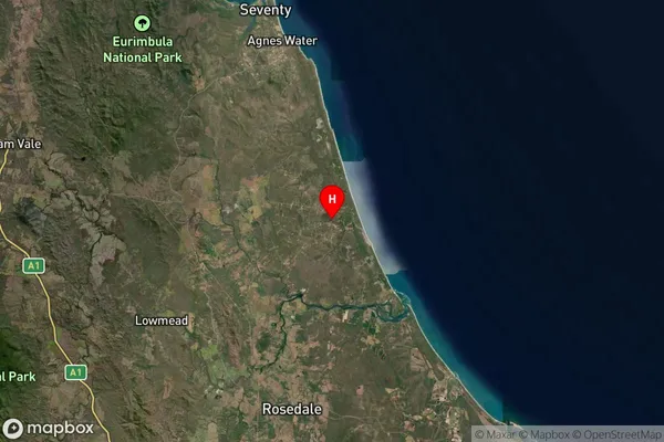 Deepwater,Queensland Satellite Map