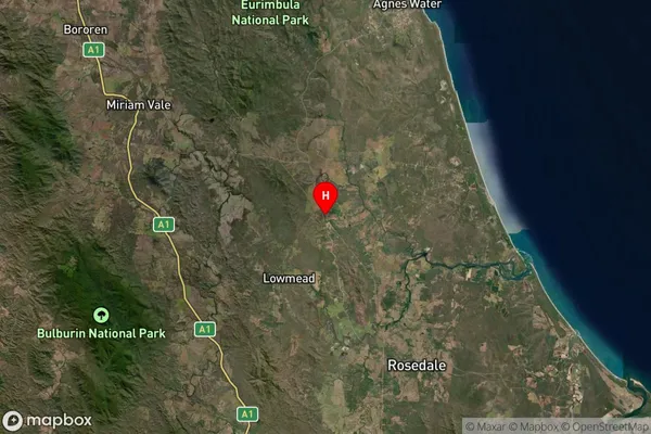 Taunton,Queensland Satellite Map