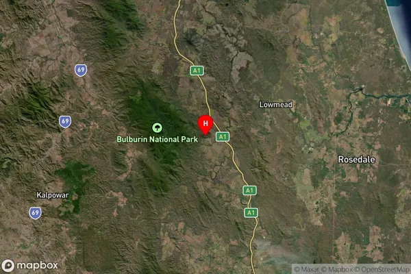 Gindoran,Queensland Satellite Map