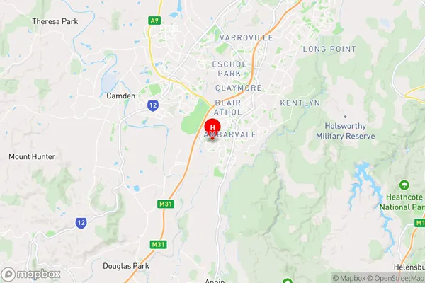 Glen Alpine,New South Wales Area Map