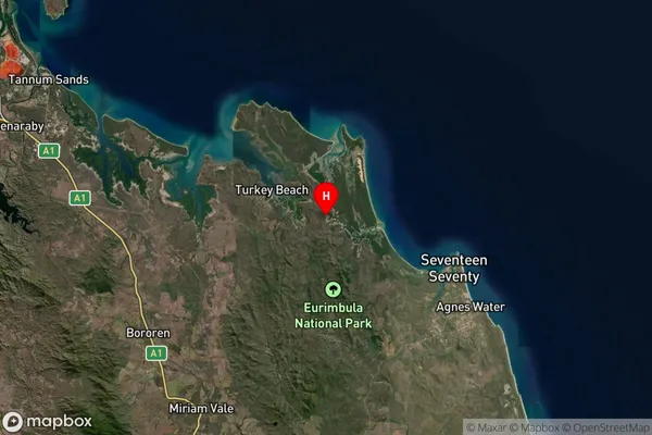 Eurimbula,Queensland Satellite Map