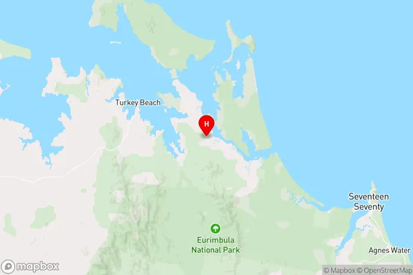 Eurimbula,Queensland Area Map