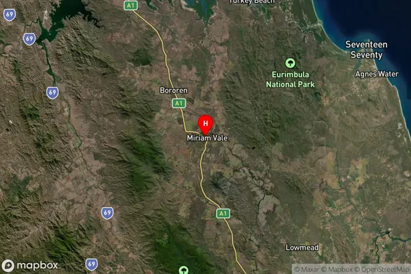 Miriam Vale,Queensland Satellite Map