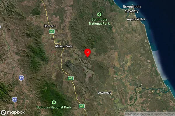 Mount Tom,Queensland Satellite Map