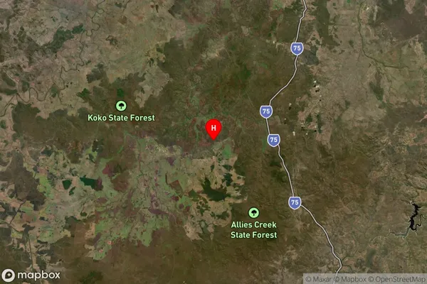 Monogorilby,Queensland Satellite Map