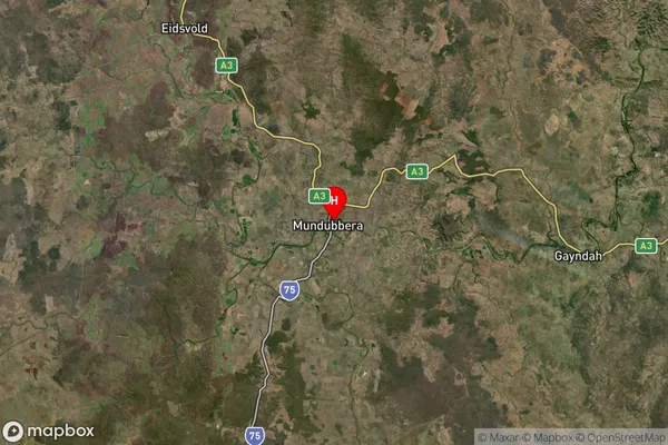 Mundubbera,Queensland Satellite Map