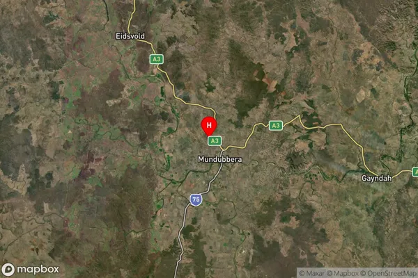 Obil Bil,Queensland Satellite Map