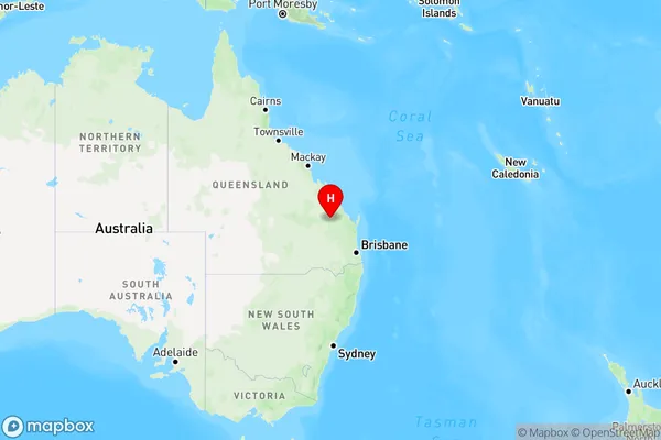 Wuruma Dam,Queensland Region Map