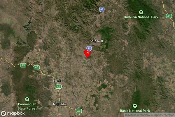 Bancroft,Queensland Satellite Map