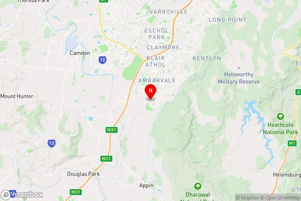 Rosemeadow,New South Wales Area Map