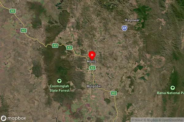 Monto,Queensland Satellite Map