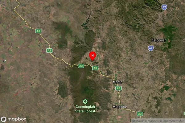 Moonford,Queensland Satellite Map