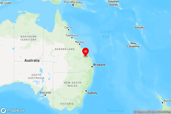 Moonford,Queensland Region Map