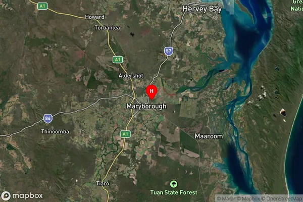 Aubinville,Queensland Satellite Map