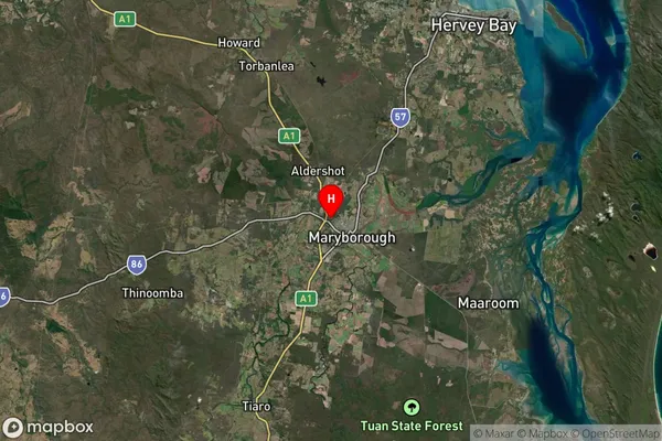 Baddow,Queensland Satellite Map