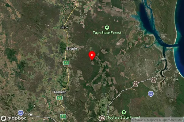 Bauple Forest,Queensland Satellite Map