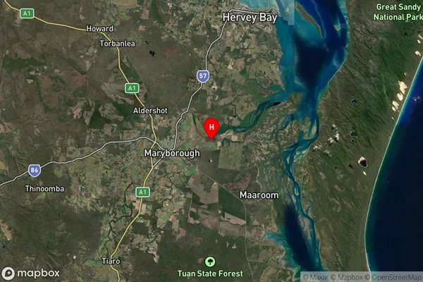 Beaver Rock,Queensland Satellite Map