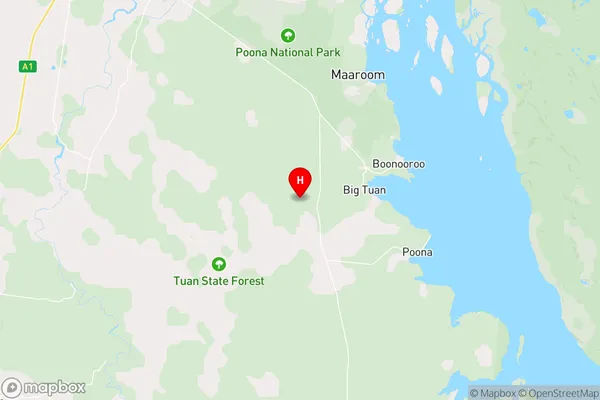 Big Tuan,Queensland Area Map