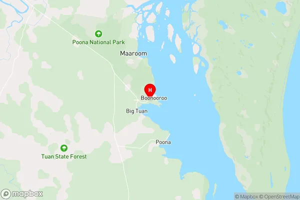 Boonooroo,Queensland Area Map