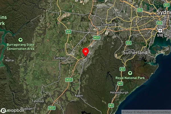 Woodbine,New South Wales Satellite Map