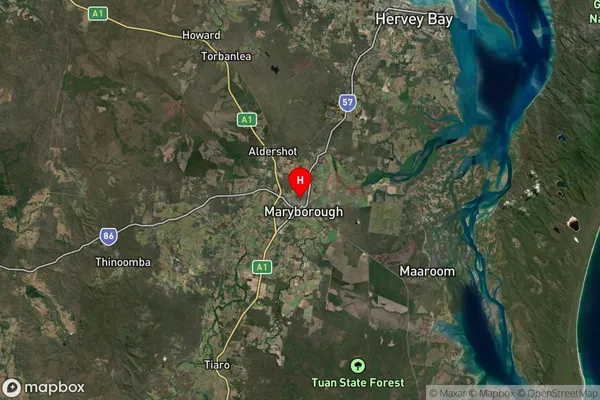 Maryborough,Queensland Satellite Map