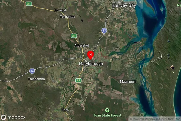 Maryborough Dc,Queensland Satellite Map