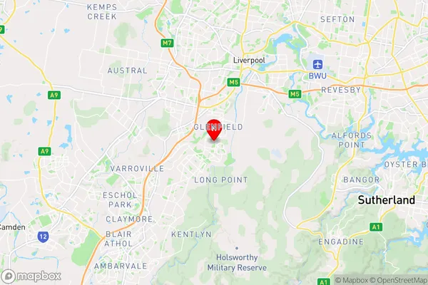 Glenquarie,New South Wales Area Map