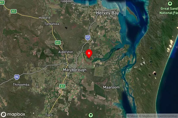 Prawle,Queensland Satellite Map