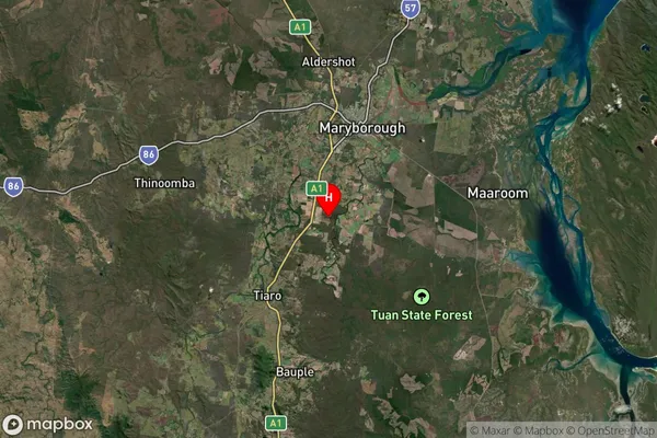 Teddington,Queensland Satellite Map