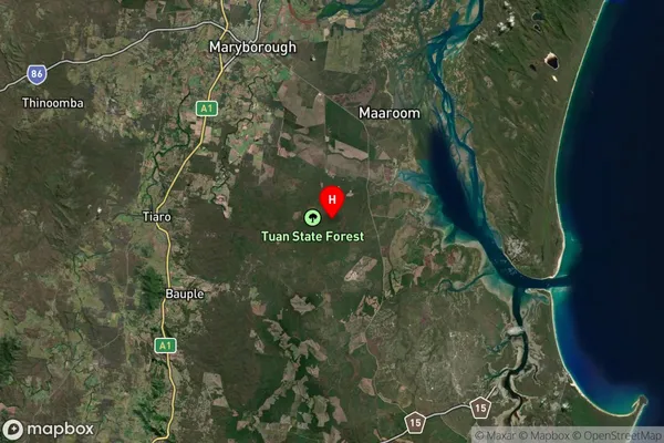 Tuan Forest,Queensland Satellite Map