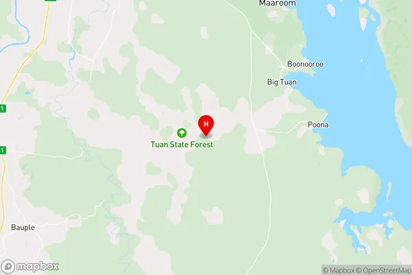 Tuan Forest,Queensland Area Map