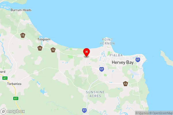 Hervey Bay,Queensland Area Map