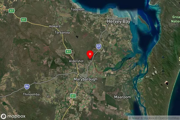 Walliebum,Queensland Satellite Map